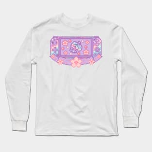 Galaxy Switch Pixel Art Long Sleeve T-Shirt